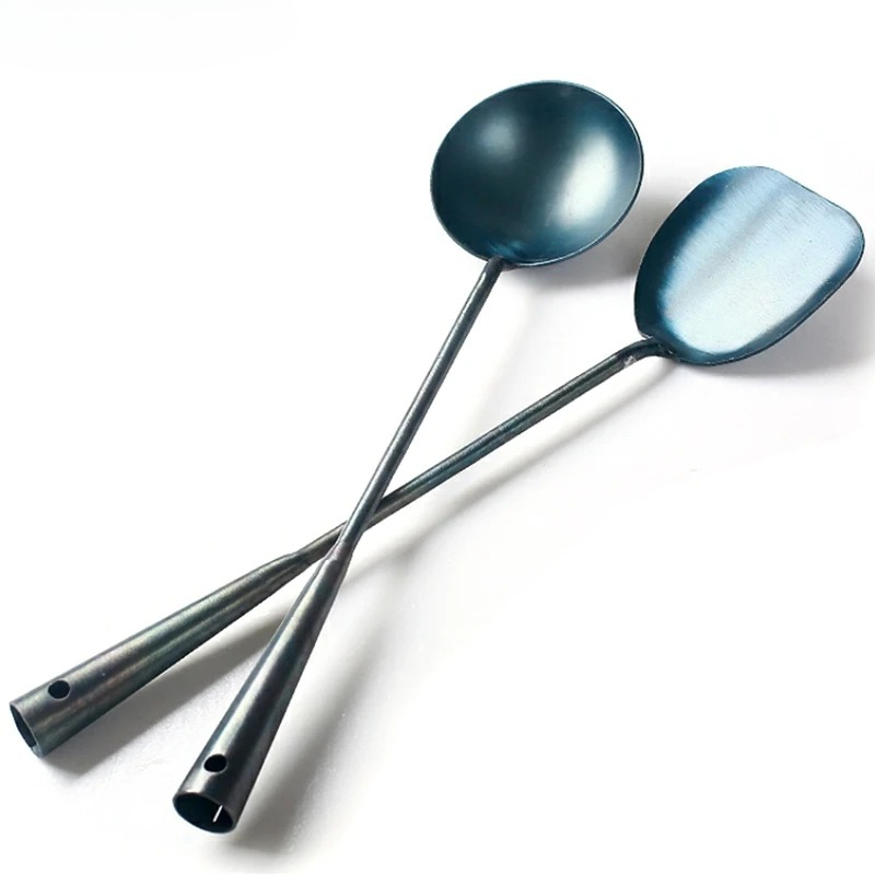 Dosa Pan Iron - Traditional Iron Wok Spatula Spoon Kitchen