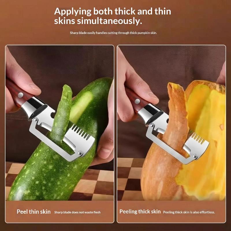 Dosa Pan Iron - 3 in 1 Vegetable Peeler Serrated
