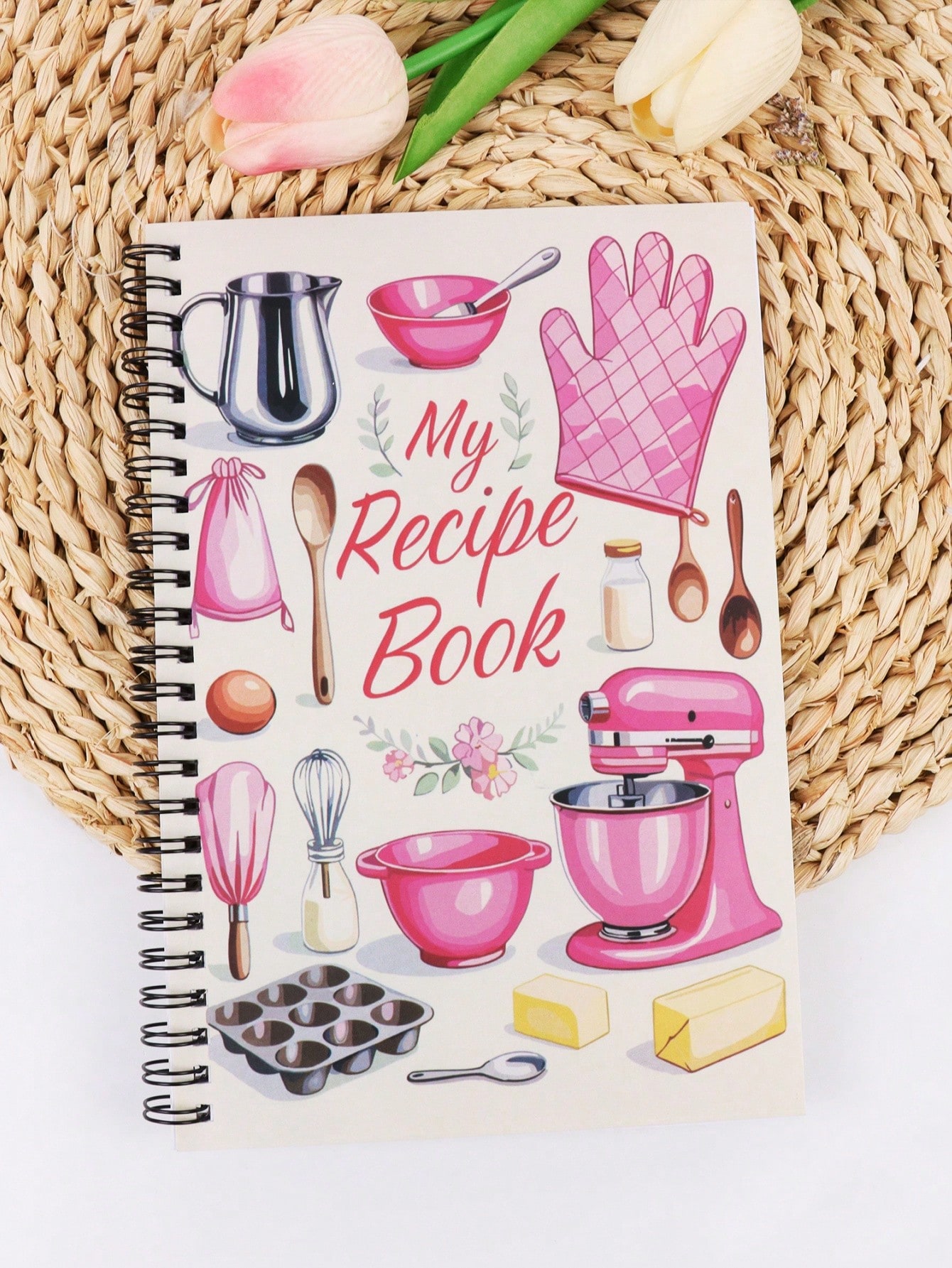 Home Cooking Menu - A5 Blank Recipe Notebook, DIY Meal