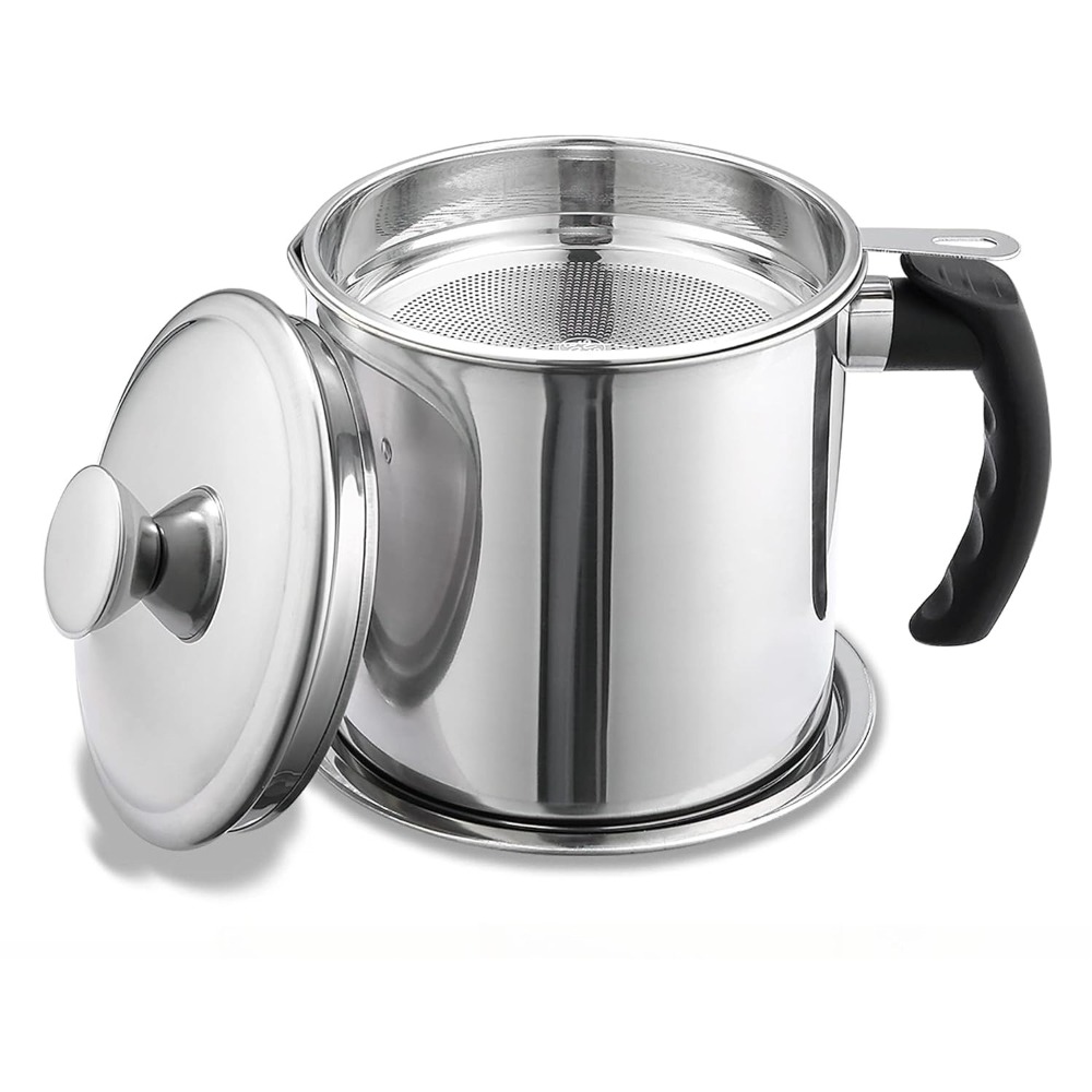 Home Cooking Oil Filter - Oil Can with Filter Stainless Steel
