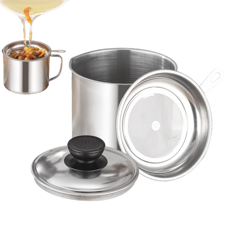 Stainless Steel Oil Filter Kit - đánh giá và giá Home Cooking Oil Filter