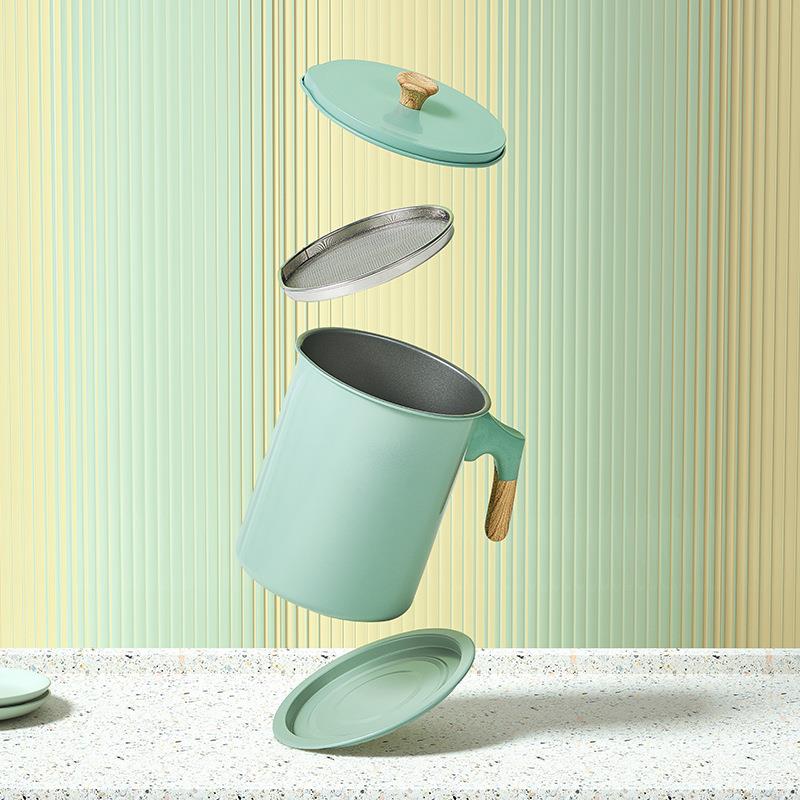 Modern Simple Style White Iron - đánh giá và giá Home Cooking Oil Filter