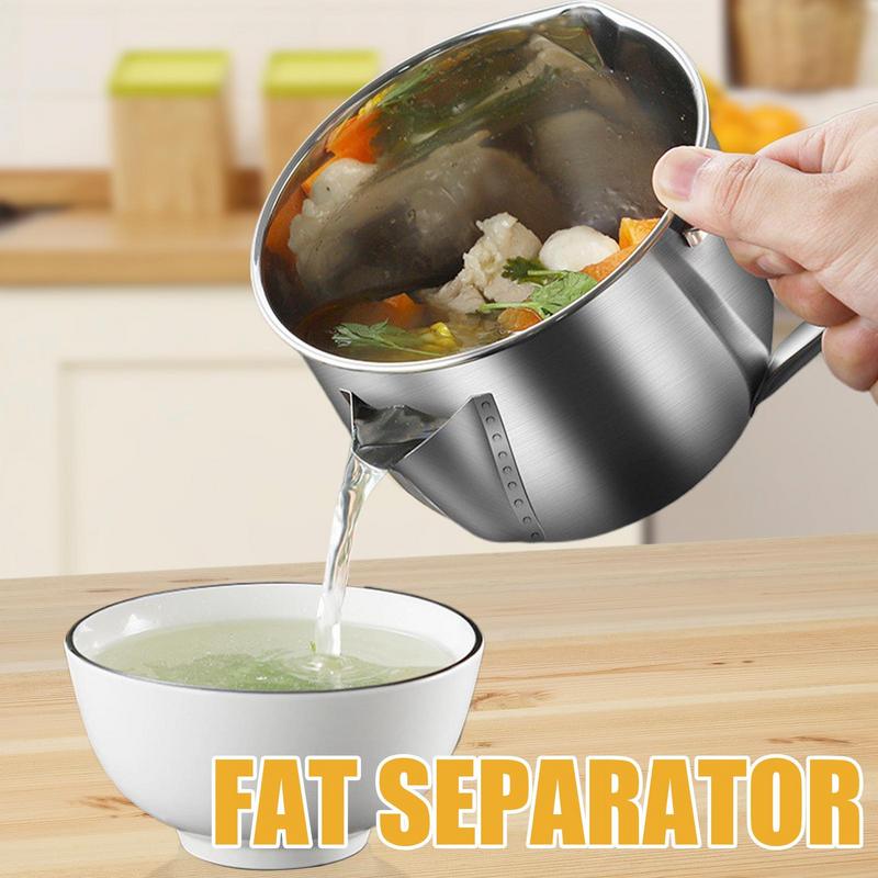 Stainless Steel Soup Bowl Grav - đánh giá và giá Home Cooking Oil Filter