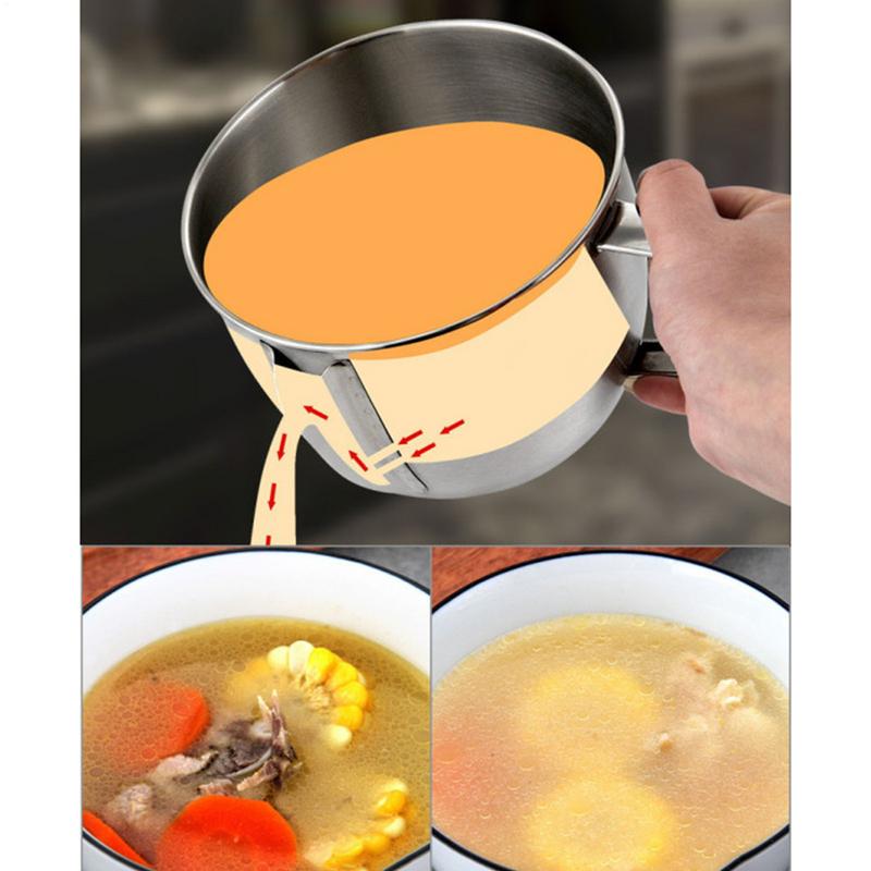 Stainless Steel Soup Bowl Grav - đánh giá và giá Home Cooking Oil Filter