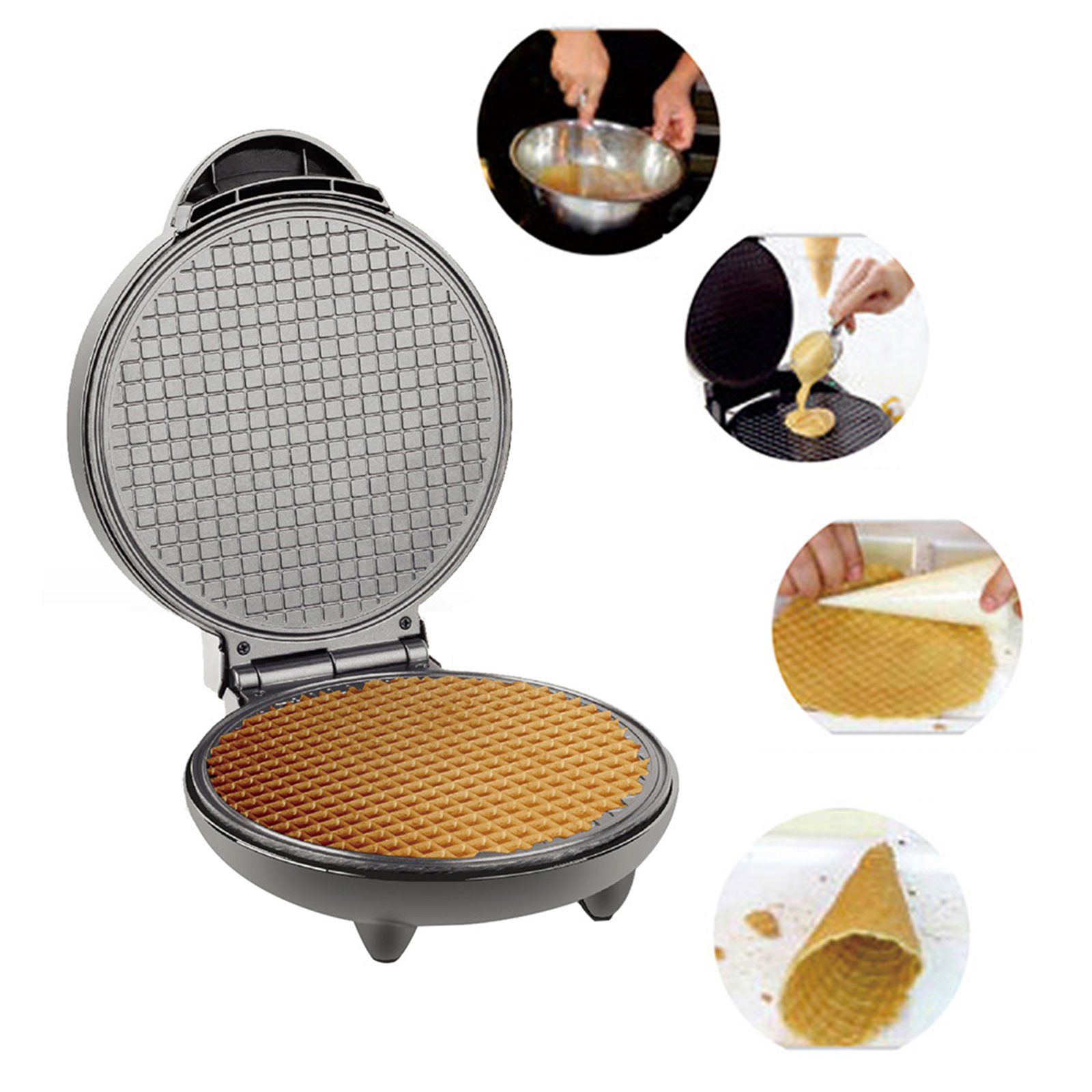 1200W Waffle Maker Nonstick Ba - đánh giá và giá Dosa Pan Iron