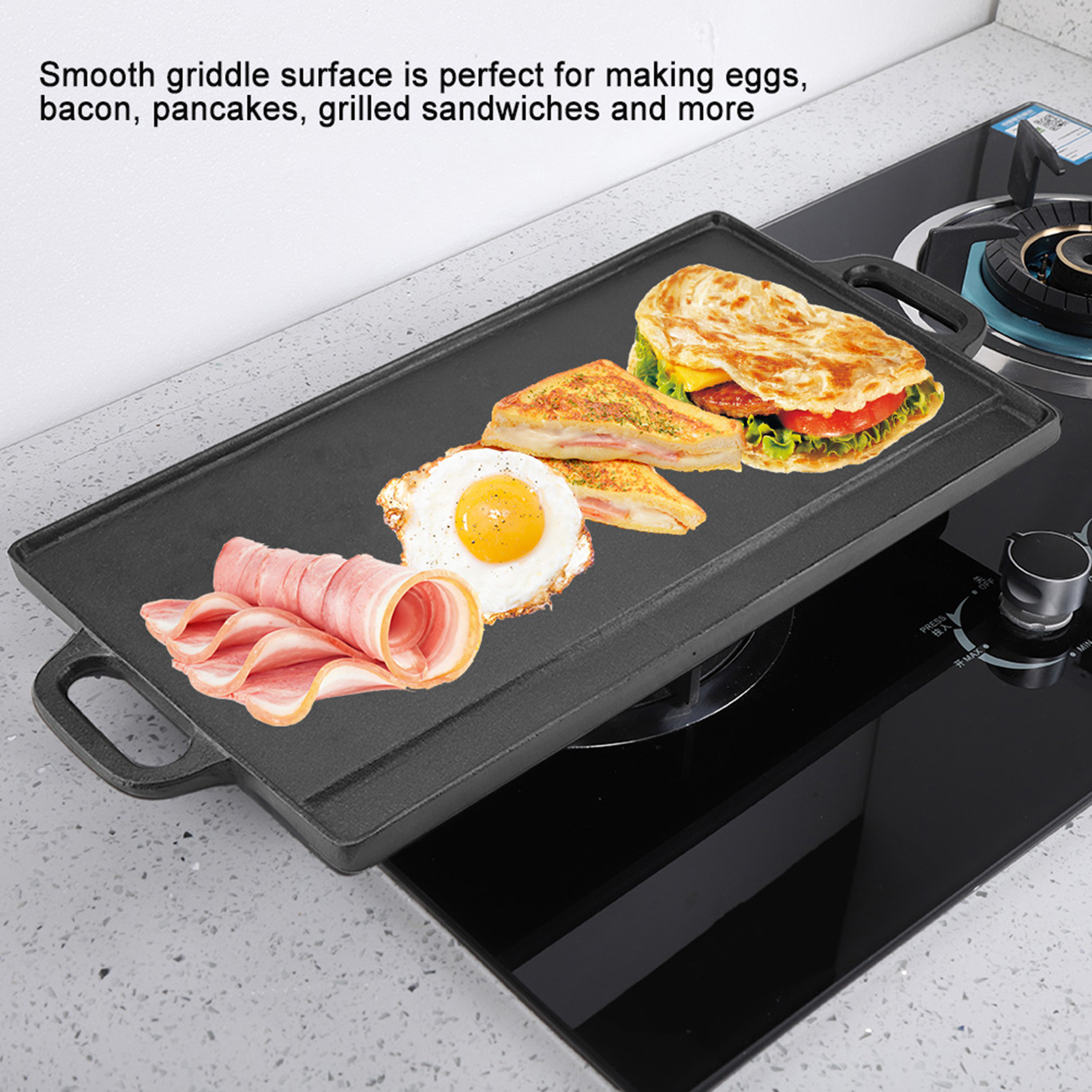 Cast Iron Grill Pan Non-Stick  - đánh giá và giá Dosa Pan Iron