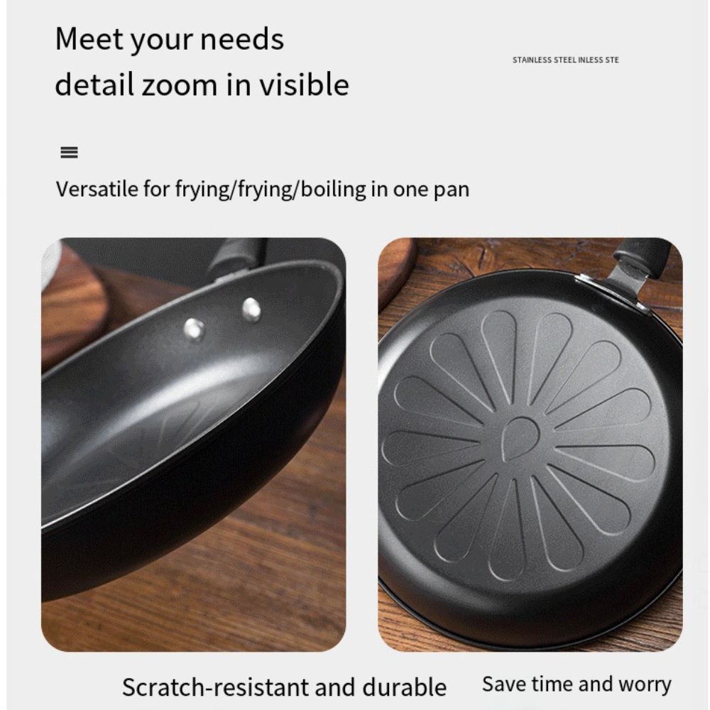 Round Egg Frying Pan 12/18/26/ - đánh giá và giá Dosa Pan Iron