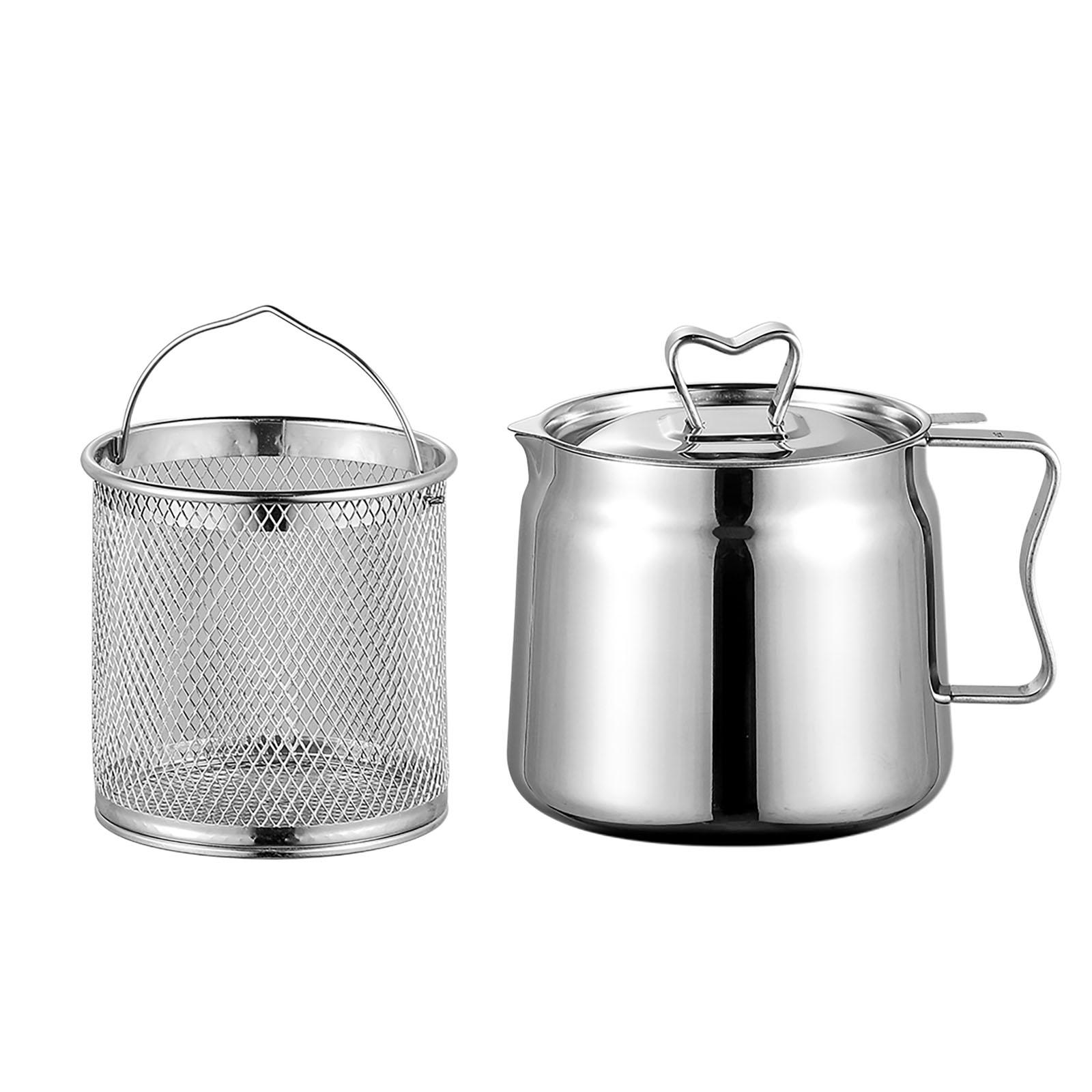 Deep Fryer Set Stainless Oil F - đánh giá và giá Home Cooking Oil Filter