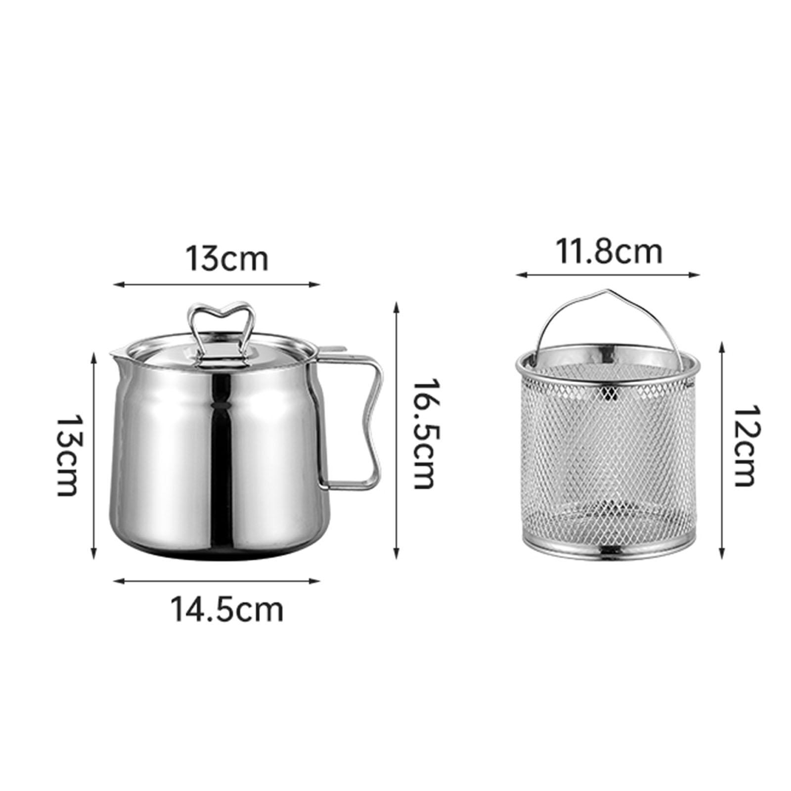 Deep Fryer Set Stainless Oil F - đánh giá và giá Home Cooking Oil Filter