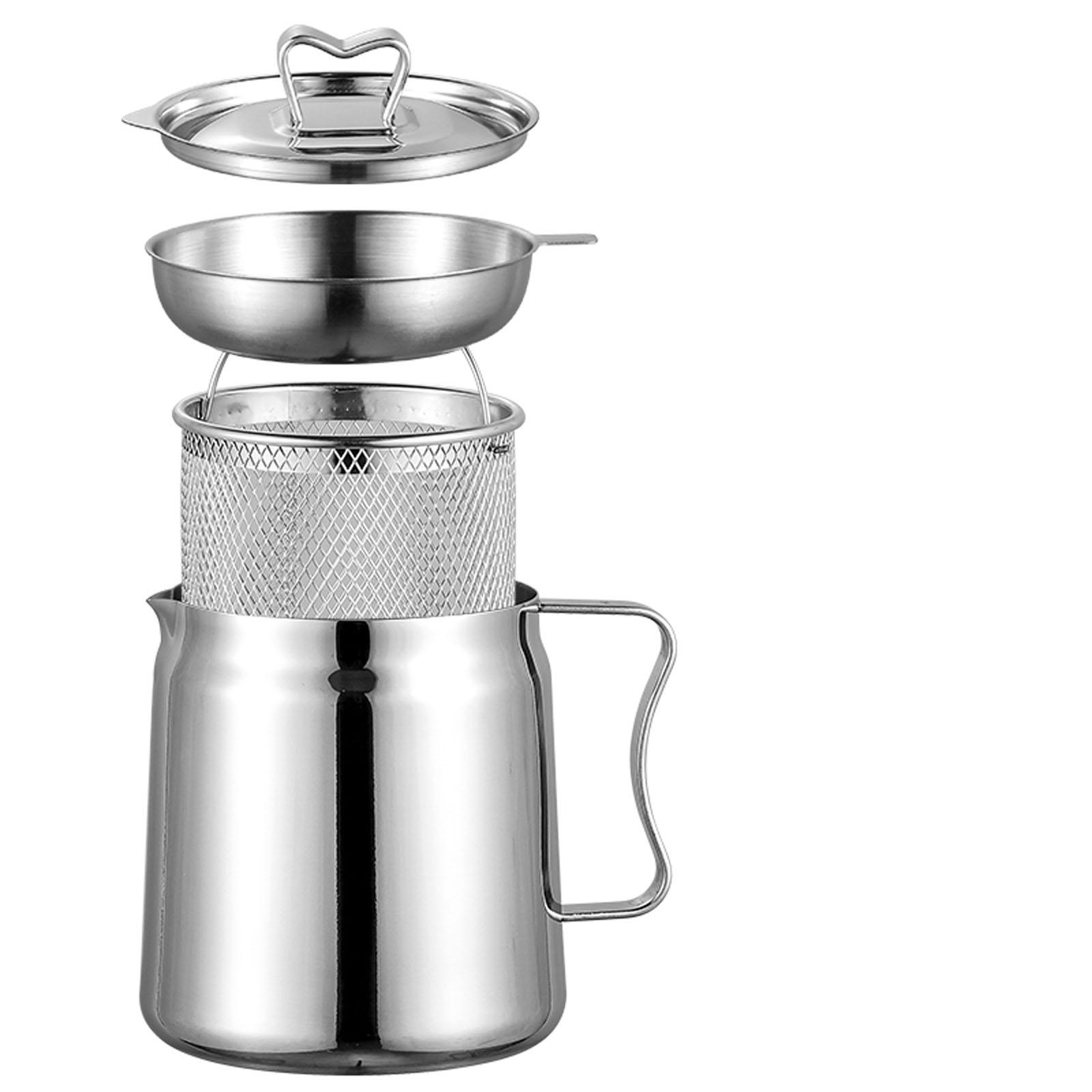 Deep Fryer Set Stainless Oil F - đánh giá và giá Home Cooking Oil Filter