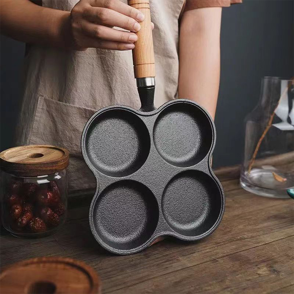 4-Hole Frying Pan Non Stick Br - đánh giá và giá Dosa Pan Iron
