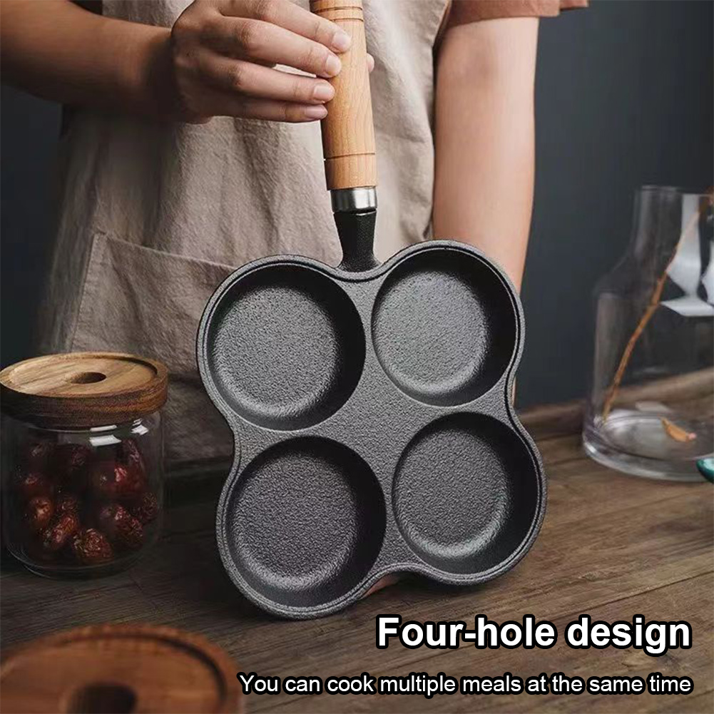 4-Hole Frying Pan Non Stick Br - đánh giá và giá Dosa Pan Iron