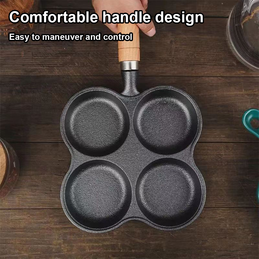 4-Hole Frying Pan Non Stick Br - đánh giá và giá Dosa Pan Iron