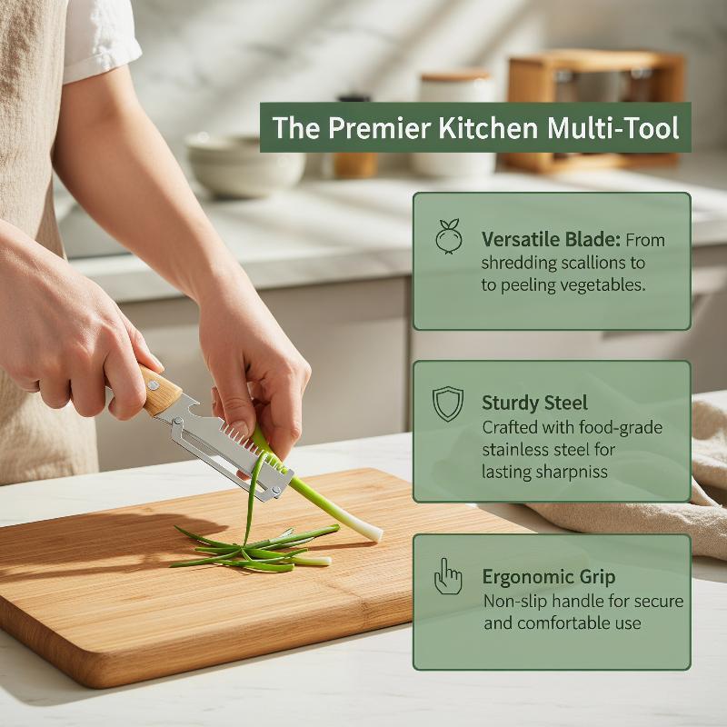 3 in 1 Serrated Peeling Knife  - đánh giá và giá Dosa Pan Iron