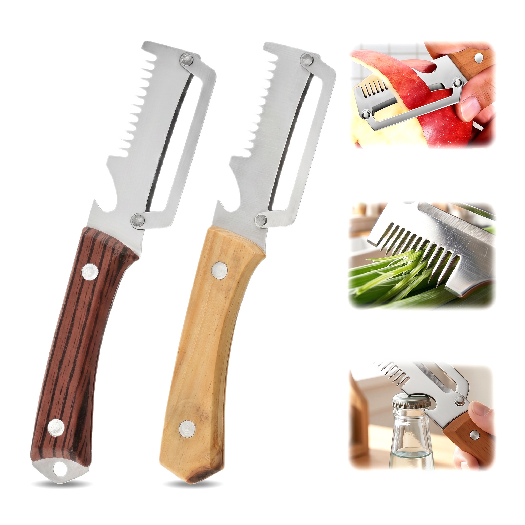 3 in 1 Serrated Peeling Knife  - đánh giá và giá Dosa Pan Iron