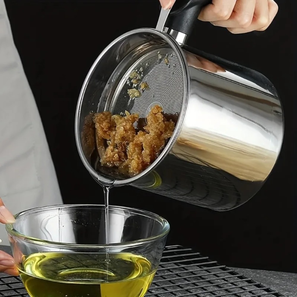 Oil Can with Filter Stainless  - đánh giá và giá Home Cooking Oil Filter